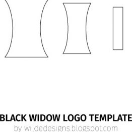 Black Widow belt logo template by Wilde Designs