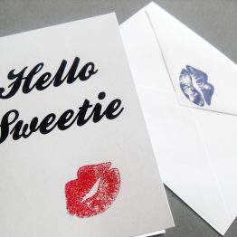 Hello Sweetie Card by Wilde Designs