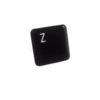 Keyboard Letter Z Key Ring by Wilde Designs B Key Ring by Wilde Designs