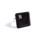 Keyboard Letter N Key Ring by Wilde Designs B Key Ring by Wilde Designs