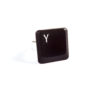 Keyboard Letter Y Key Ring by Wilde Designs B Key Ring by Wilde Designs