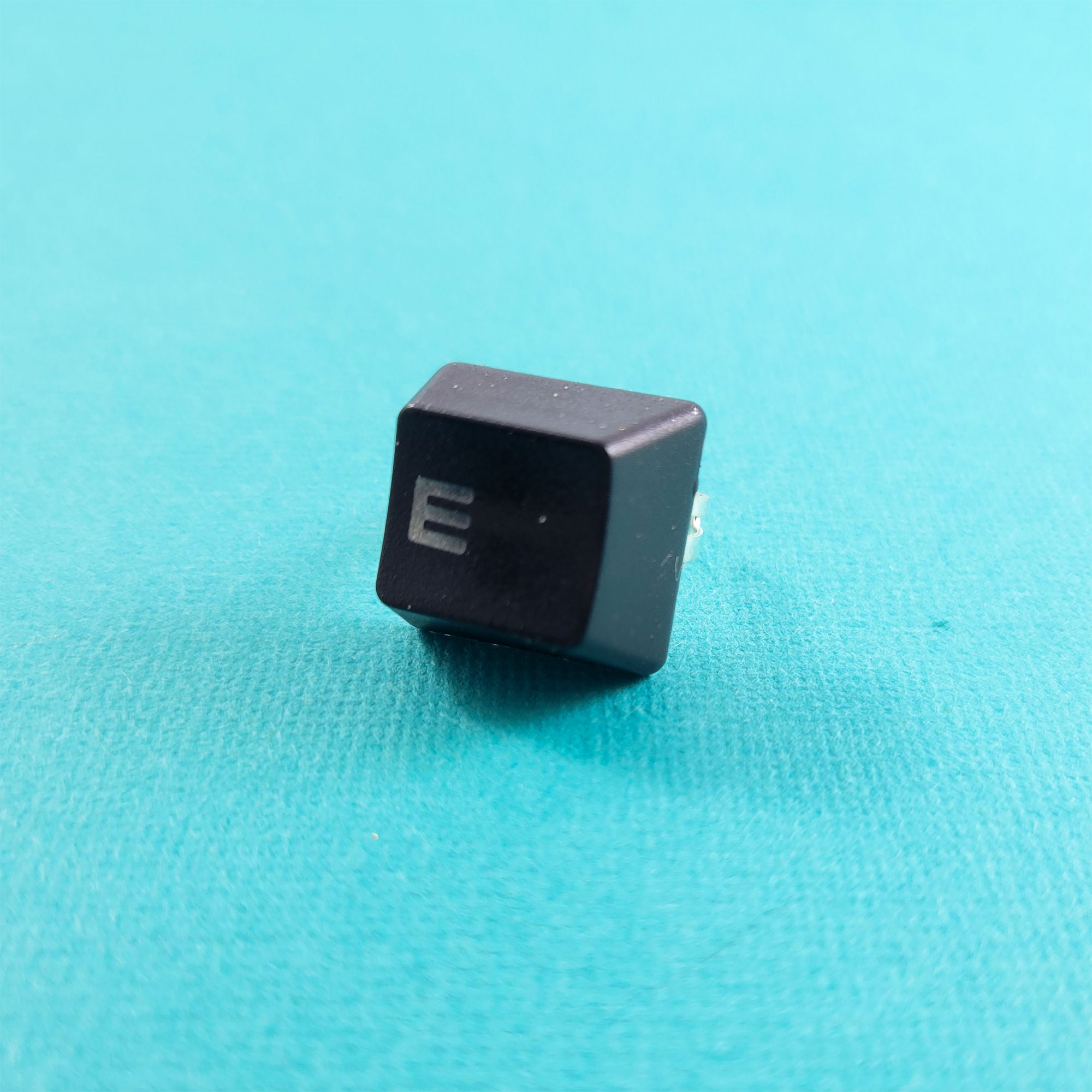 Letter E Adjustable Upcycled Keyboard Ring by Wilde Designs
