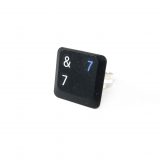 Adjustable Upcycled Keyboard Rings Number Seven by Wilde Designs