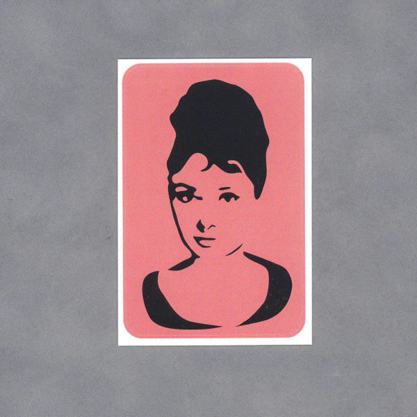 Audrey Hepburn Sticker by Wilde Designs
