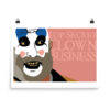 top secret clown business poster by wilde designs