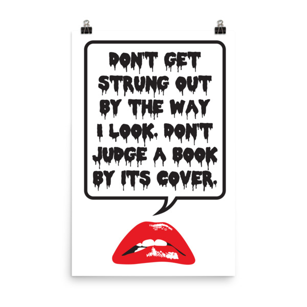 don't judge a book poster by wilde designs