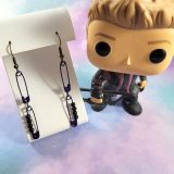 Team Clint Geeky Safety Pin Earrings by Wilde Designs