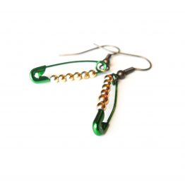 Loki Inspired Safety Pin Earrings by Wilde Designs