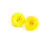Yellow Button Earrings by Wilde Designs