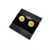 Yellow Button Earrings by Wilde Designs