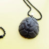 Black Brain Necklace by Wilde Designs
