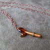 Copper Retro Ray Gun Necklace by Wilde Designs