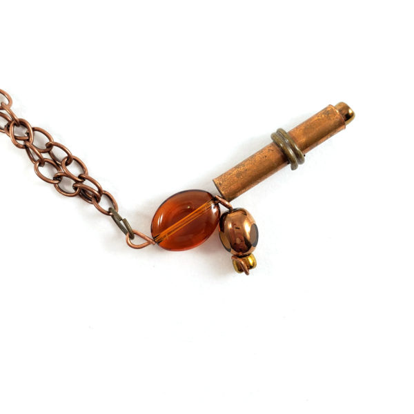 Copper Retro Ray Gun Necklace by Wilde Designs