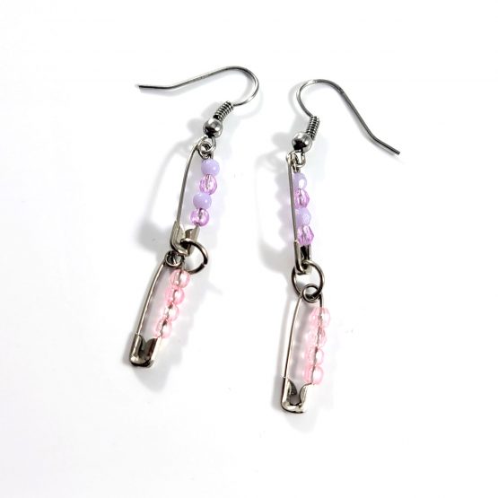 Pastel Safety Pin Earrings by Wilde Designs
