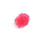 Bright Pink Rose Ring by Wilde Designs