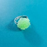 Neon Green Rose Ring by Wilde Designs