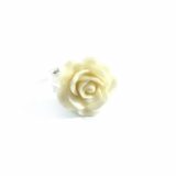 White Kawaii Rose Ring by Wilde Designs