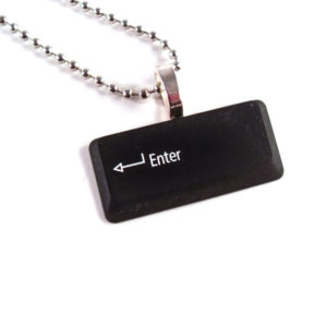 Enter Upcycled Keyboard Necklace by Wilde Designs