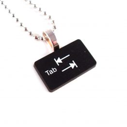 Tab Upcycled Keyboard Necklace by Wilde Designs