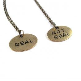Real or Not Real Gold Necklace by Wilde Designs