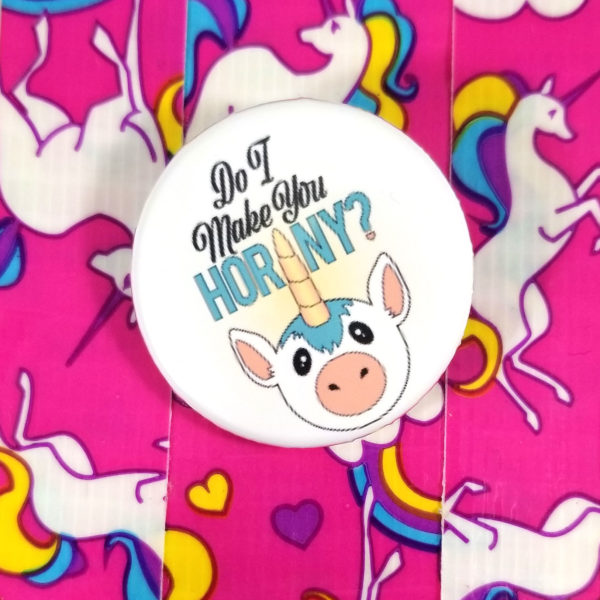 Horny Unicorn Button by Wilde Designs
