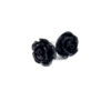 Kawaii Rose Earrings by Wilde Designs in Black