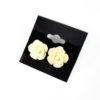 Kawaii Rose Earrings by Wilde Designs in Cream