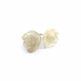 Kawaii Rose Earrings in Pearl by Wilde Designs