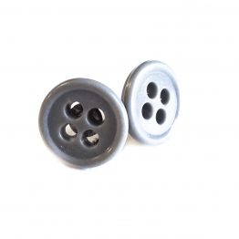 Gray Button Earrings by Wilde Designs
