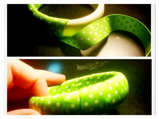 DIY Ribbon Bangle Bracelet by Wilde Designs