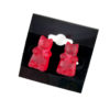 Sparkly Red Gummy Bear Earrings by Wilde Designs