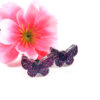 Galaxy Butterflies Glittery Resin Earrings by Wilde Designs