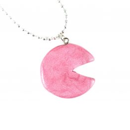Pink Retro Arcade Gamer Necklace by Wilde Designs