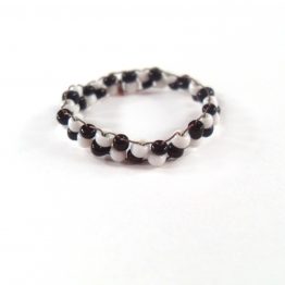Checkerboard Bead Ring by Wilde Designs