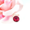 Purple Flower Button Ring by Wilde Designs