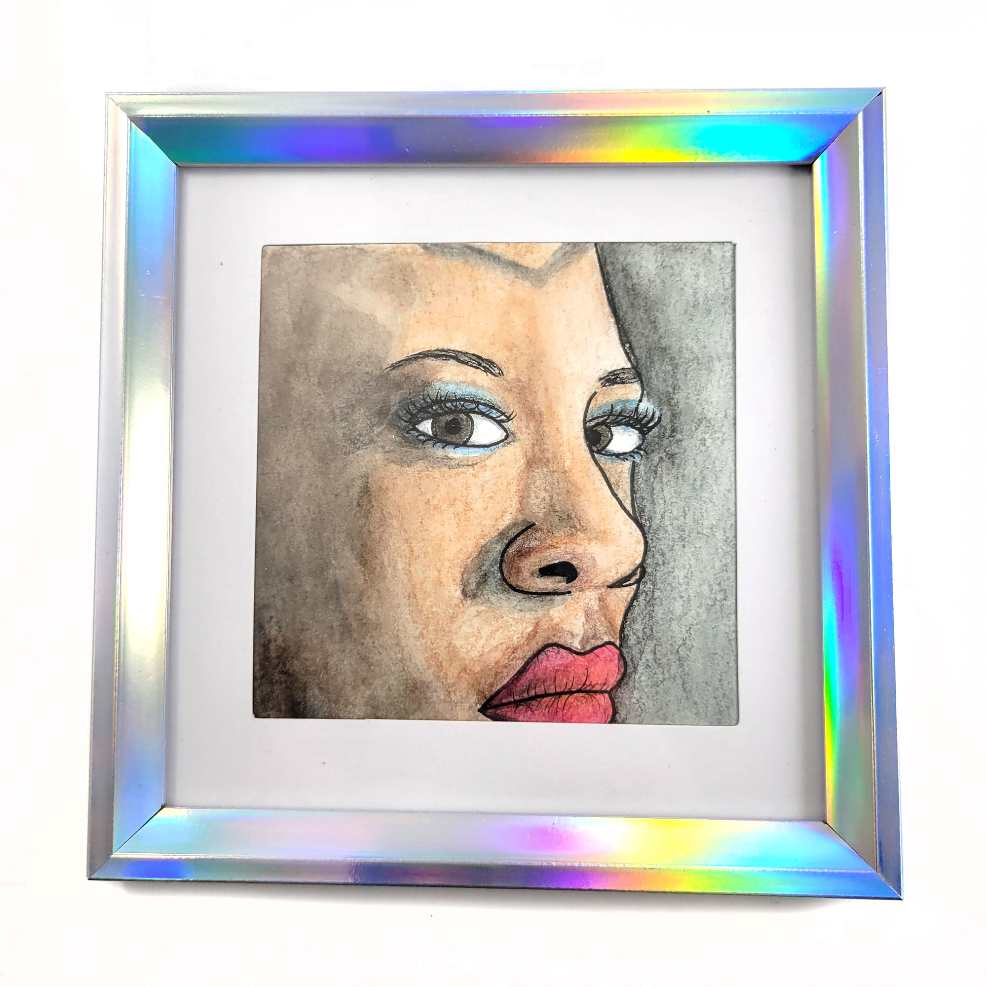 Framed Okoye Mini Watercolor by Wilde Designs