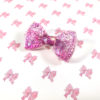 Glittering Magenta Bow Pins by Wilde Designs