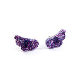 Cherub Angel Wing Earrings in Galaxy by Wilde Designs