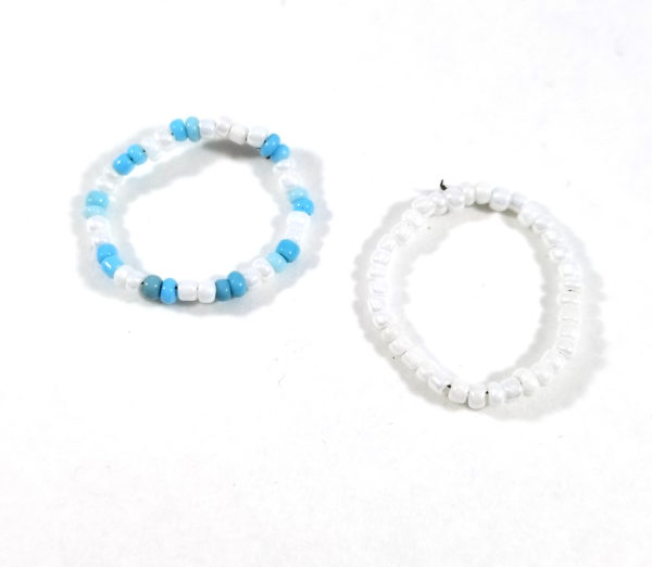 Blue Skies Bead Ring Set by Wilde Designs