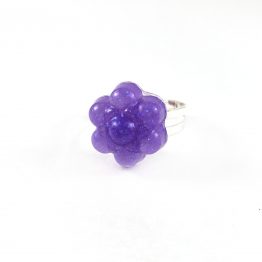 Pretty Purple Flower Resin Ring by Wilde Designs