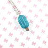 Chilly Blue Popsicle Resin Necklace by Wilde Designs