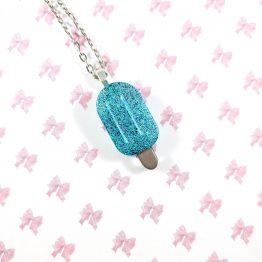 Chilly Blue Popsicle Resin Necklace by Wilde Designs