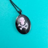 Skull and Crossbones Cameo Necklace by Wilde Designs