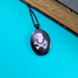Skull and Crossbones Cameo Necklace by Wilde Designs