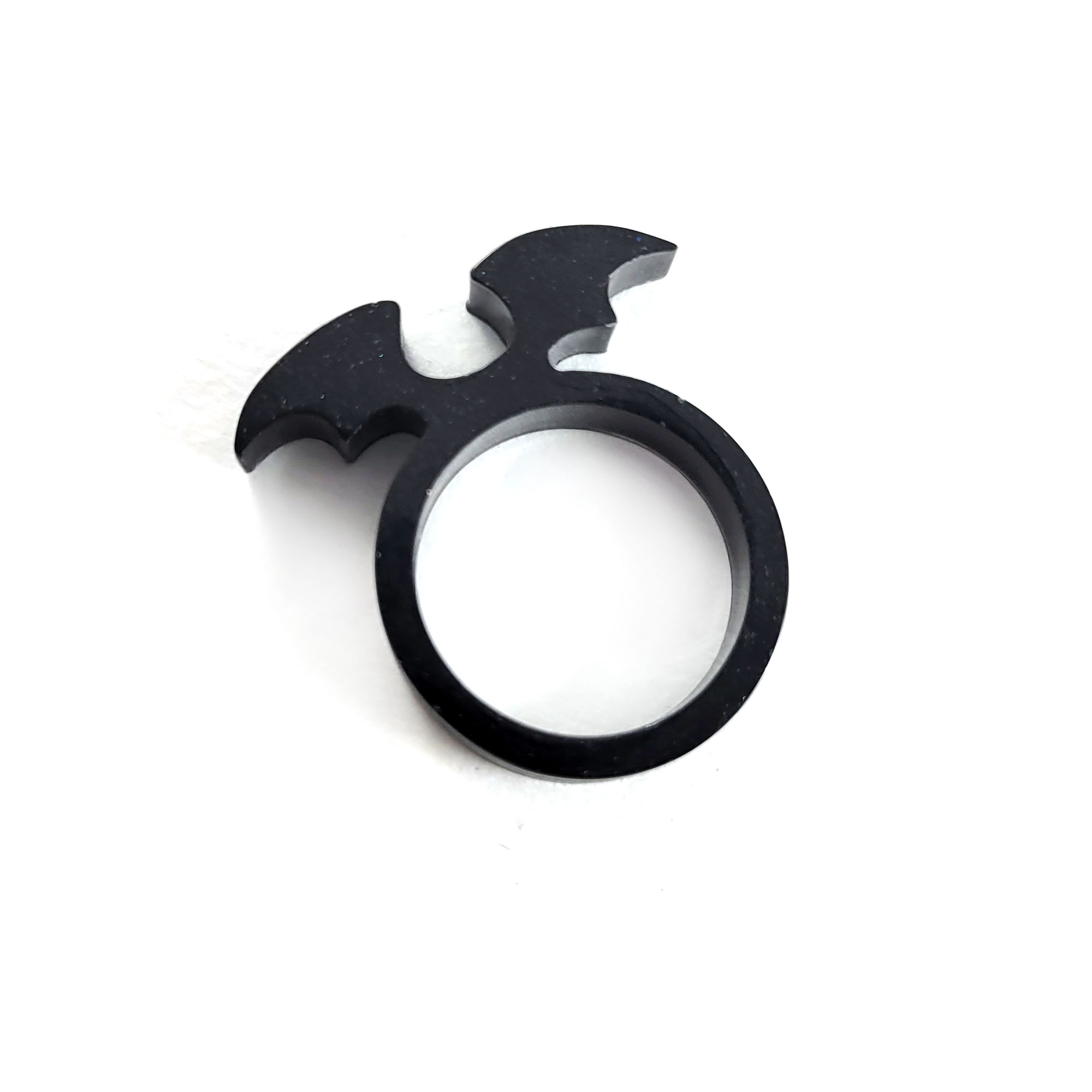 Black Bat Wing Ring by Wilde Designs
