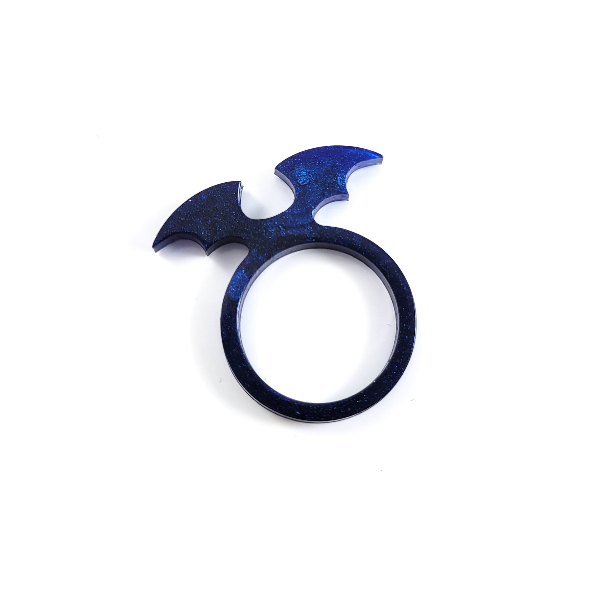 Blue Bat Wing Ring by Wilde Designs