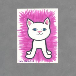 Here Kitty Kitty Art Card by Wilde Designs
