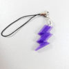 Pearly Purple Lightning Bolt Charm by Wilde Designs