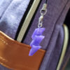Pearly Purple Lightning Bolt Charm by Wilde Designs