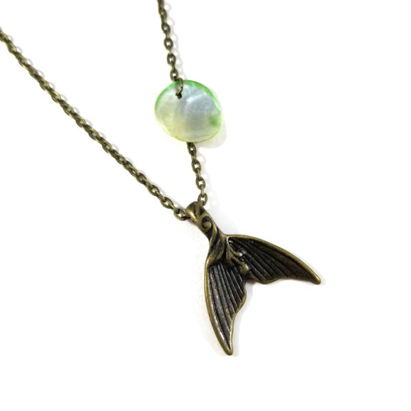 Mermaid Scale Necklace in Seafoam by Wilde Designs